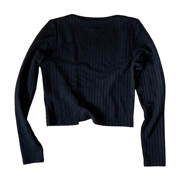 H&M Small long sleeve buttoned ribbed mob wife academia twee fairy whimsigoth - Picture 4 of 7